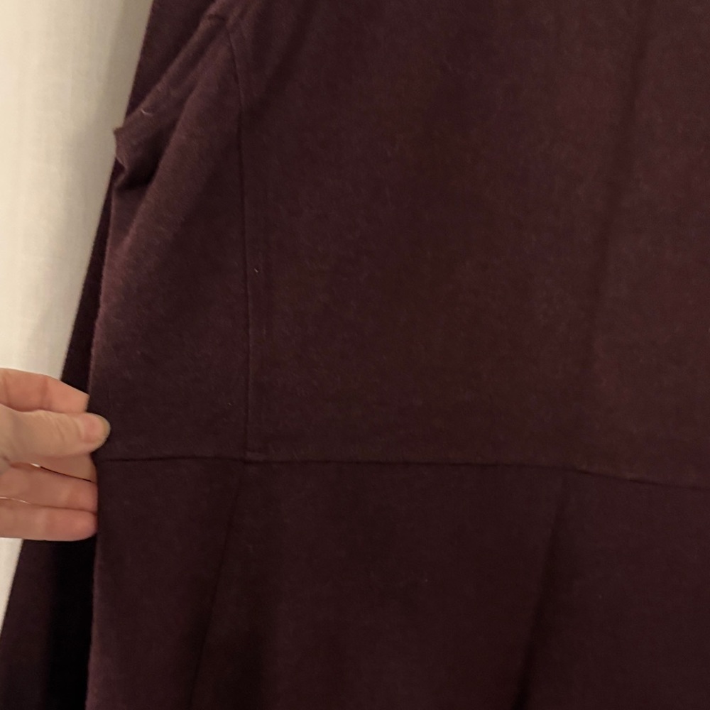 Duluth Trading Long-Sleeve Scoop Neck Dress in Wine - Picture 6 of 6
